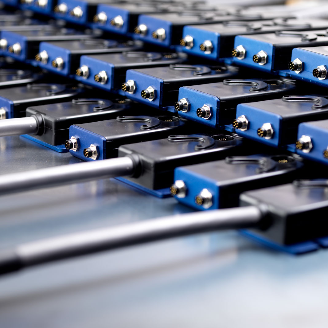 Blue Overmolded Cable Assembly