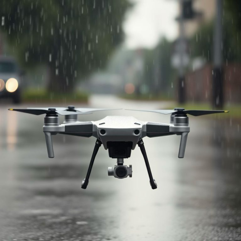 drone outdoor rain low